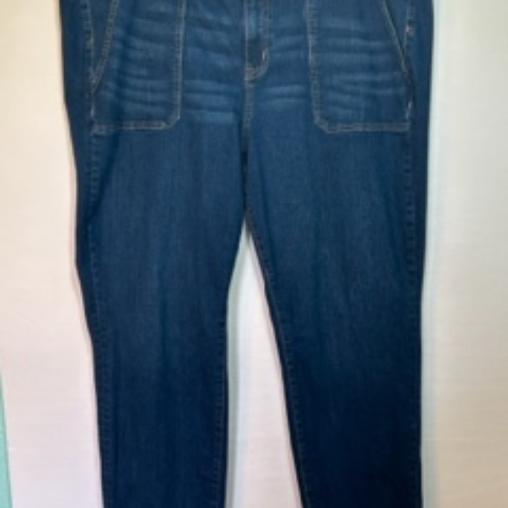 Torrid Boyfriend Straight Vintage Stretch 5 Pocket Jean Sz 22R Med Wash Feather